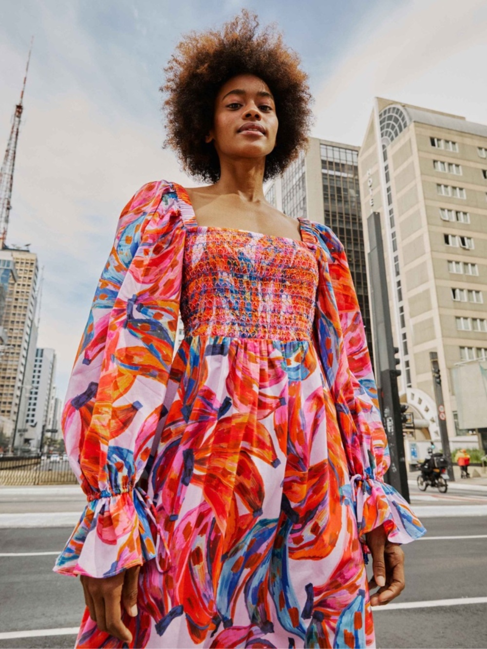 NEW Farm Rio Colorful Bananas Dress Small - Picture 5 of 16